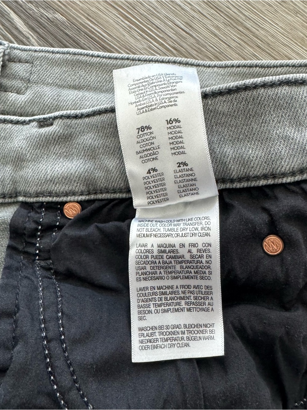 MOTHER The Rascal Ankle Fray Jeans in Noted Gray Size 31 - Picture 12 of 12